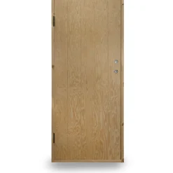 Kylmävaraston ovi Ljusdal 80x190cm vasen, käsittelemätön urajyrsitty vaneri - JABO Discount