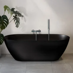 Kylpyamme Stillsam, 1600 mm, musta - Bathlife Sale