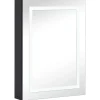 FinePRICE Kylpyhuoneen LED-Peilikaappi 50x13x70 cm (25543) Online