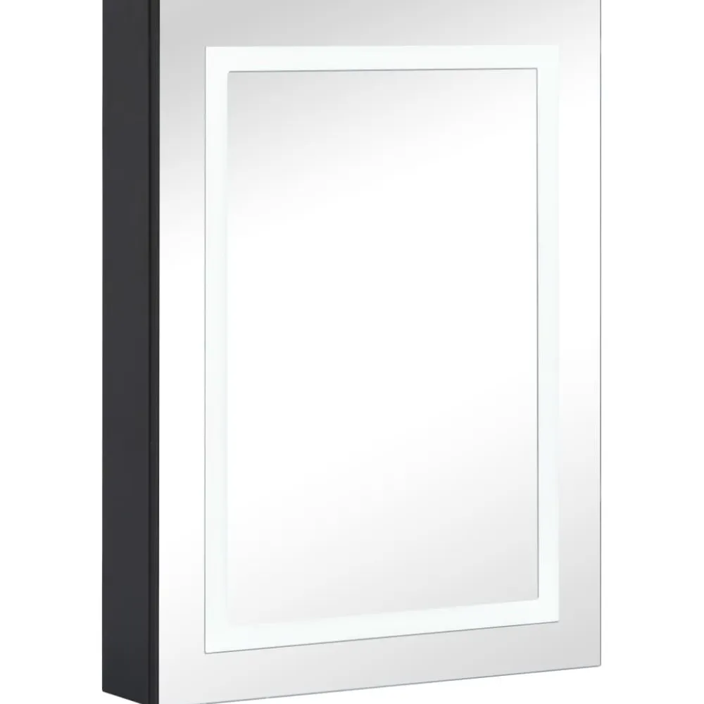 FinePRICE Kylpyhuoneen LED-Peilikaappi 50x13x70 cm (25543) Online