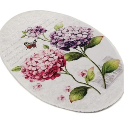 Linento Kylpyhuoneen matto Ortanca 60x90cm pinkki/violetti Sale