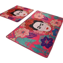 Linento Kylpyhuonemattosetti Frida, 2kpl, pinkki Sale