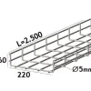 Lankahylly sähkö Zn 2.5m 75/55/4mm - Wibe New