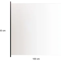 Hortus Lasikaidepaneeli alumiinitolpille 100x100cm kirkas lasi Sale