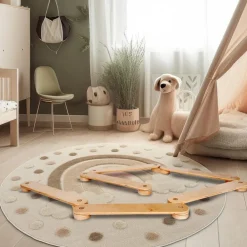 Linento Furniture Lasten tasapainorata BLTYZ-AKTV016, vaaleanruskea Outlet