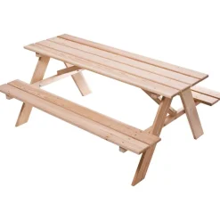 Nordic Play Lasten pöytä-penkkisetti Active, 116x90x50cm, lehtikuusi Discount