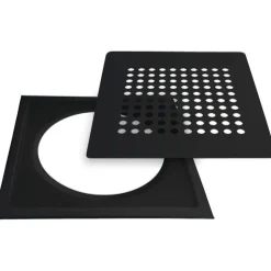 PP-Tuote Lattiakaivon kansi Design Neliö Mattamusta RST 197 x 197 mm Online