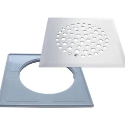 Lattiakaivon kansi Pallo RST epäkesko asennuskehyksellä 197 x 197 mm - PP-Tuote Discount