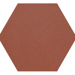 Lattialaatta Natura 6-kulmainen Punainen himmeä sileä 115x100 mm - Pukkila Hot