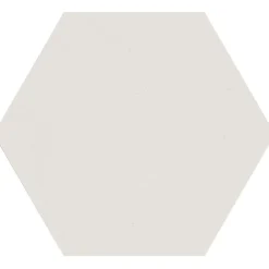 Pukkila Lattialaatta Natura 6-kulmainen Valkoinen himmeä sileä 115x100 mm Best
