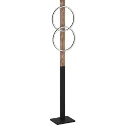 Eglo Lattiavalaisin Boyal, 150cm, 2xLED 12W, IP20, musta/puu