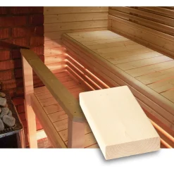 Laude Tuuli Sauna SHP, 28x95mm, TK, kuusi, puuvalmis - Lauta New