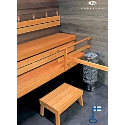 Prosauna Laudepaketti Pro-laude 210 leveys max. 2100 mm syvyys 530/410 mm leppä Best