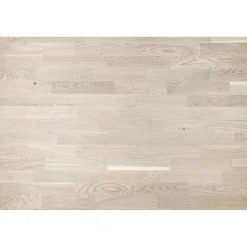 Lautaparketti Baltic Wood Country Tammi, 3-sauva, 13,3mm, valkoinen mattalakattu - Floor Experts Discount