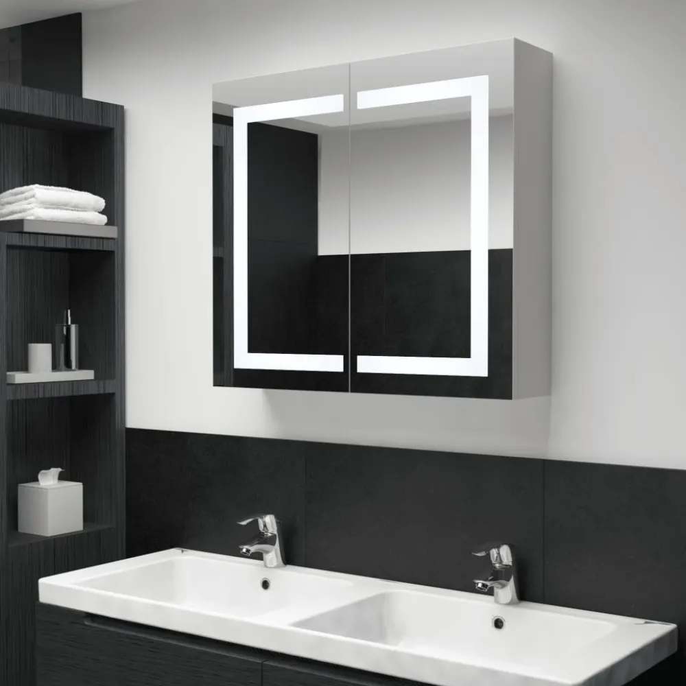 Led kylpyhuoneen peilikaappi 80x12,2x68 cm - FinePRICE Clearance