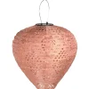 LED-aurinkokennolyhty Greatham, IP44, roosa - House Nordic