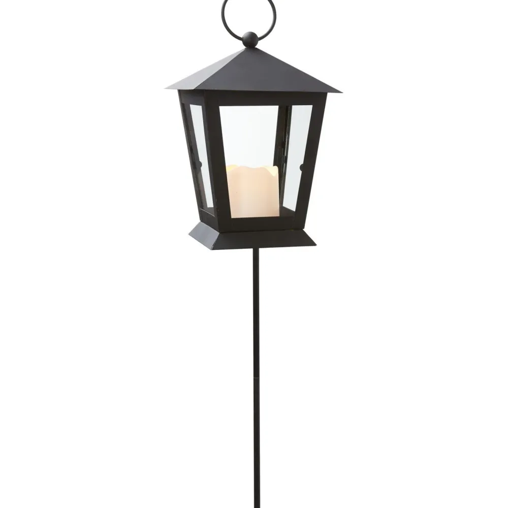 Star Trading LED-hautalyhty Serene, 40cm, musta Best