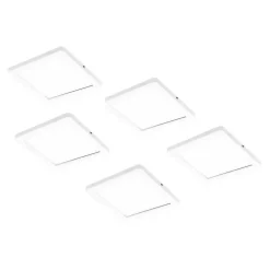 Limente LED-kalustevalaisin Flat 12 LUX 5 kpl + virtalähde valkoinen/musta Sale