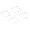 Limente LED-kalustevalaisin Flat 12 LUX 4 kpl + virtalähde valkoinen/musta Online