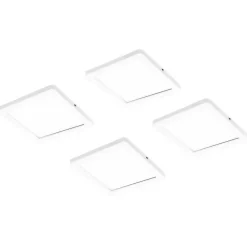 Limente LED-kalustevalaisin Flat 12 LUX 4 kpl + virtalähde valkoinen/musta Online