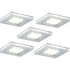 LED-kalustevalaisinsetti LED-Vita 10 5x4.2W 24V kromi - Limente Discount