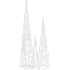 FinePRICE LED-koristevalokartiosarja akryyli 60/90/120 cm eri värejä New