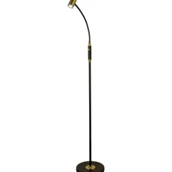 Aneta Lighting LED-lattiavalaisin Gusto himmennettävä musta/mattamessinki Sale