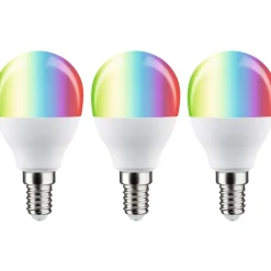 Paulmann LED-älylamppu Smart Home Zigbee 3.0 Drop, E14, 470lm, 5W, RGBW+, himmennettävä, matta, 3kpl Online