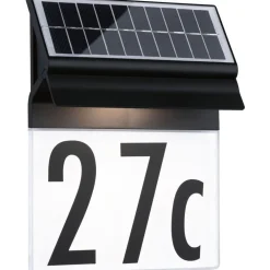 Paulmann LED-numerovalaisin aurinkokennolla Neda, IP44, 3000K, musta Online