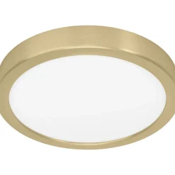 Eglo LED-Plafondi Fueva 5 harjattu messinki/valkoinen pyöreä eri kokoja Discount