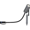 Paulmann LED-puutarhaspotti Plug & Shine Radix, IP65, 3000K, 6W, harmaa Online