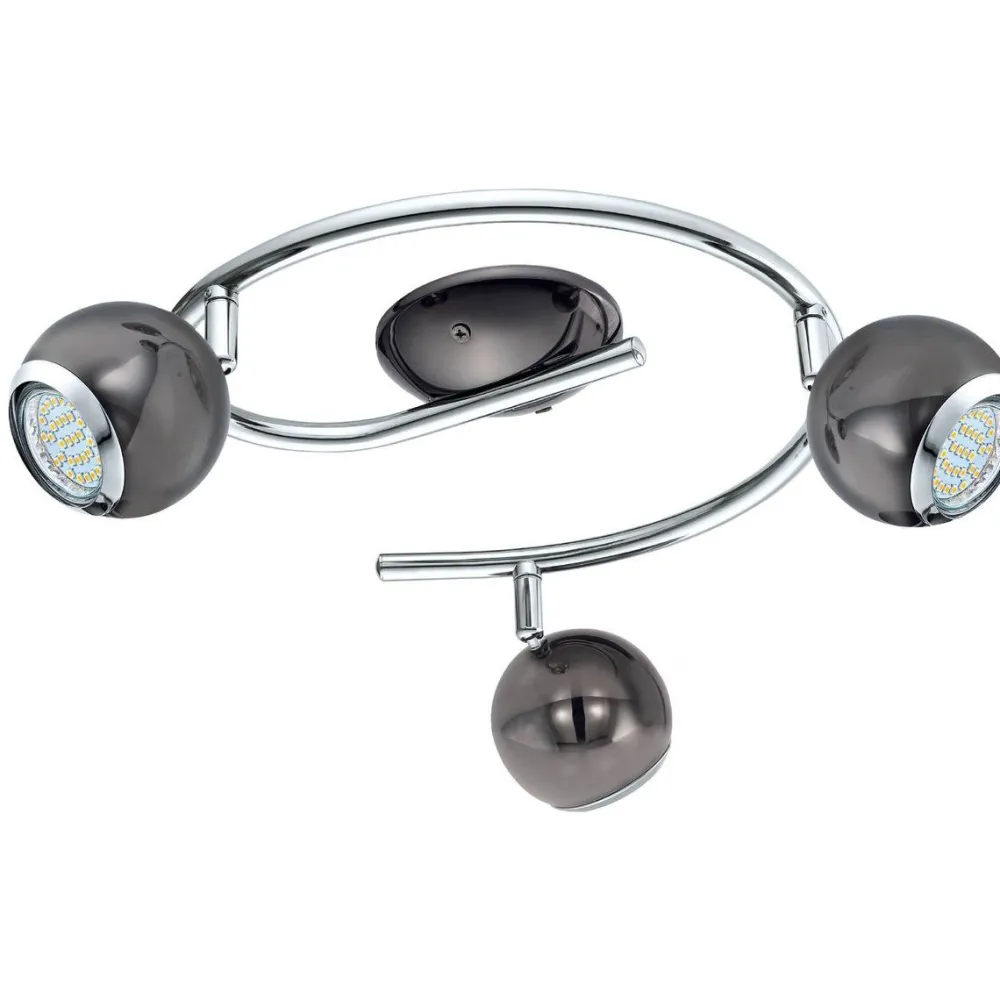 Eglo LED-Spottivalaisin Bimeda 3-osainen musta/nikkeli Discount