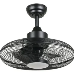 LED-tuuletinvalaisin Igeldo, musta - Eglo New