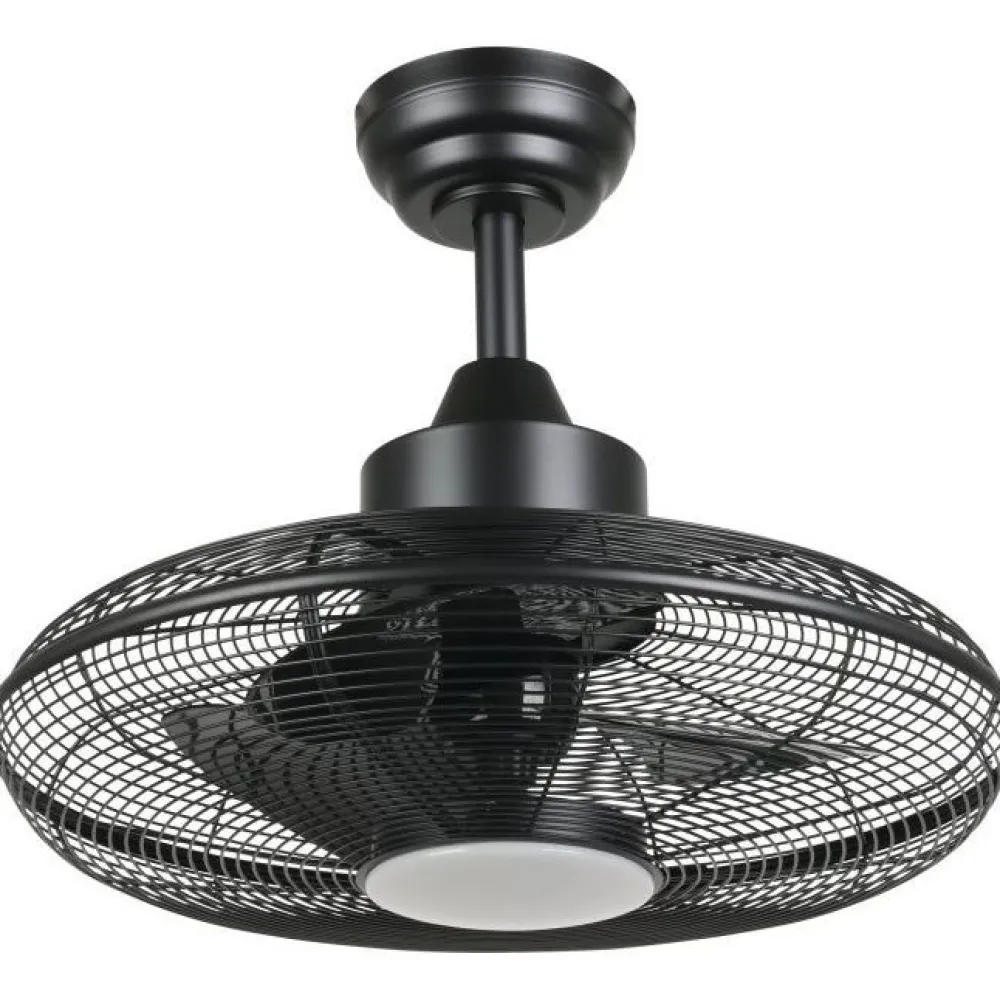 LED-tuuletinvalaisin Igeldo, musta - Eglo New
