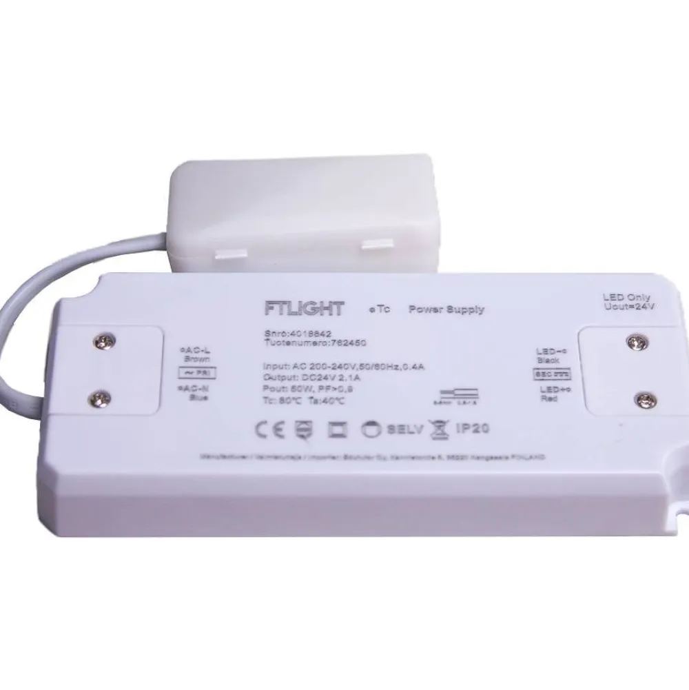 LED-vakiojännitelähde 50W 24V IP20 - FTLight New