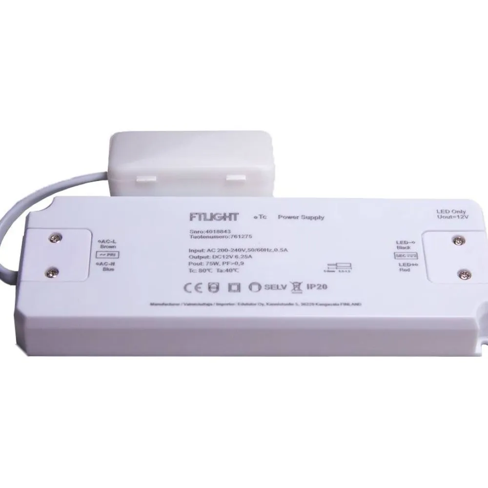 FTLight LED-vakiojännitelähde 75W 12V IP20 New