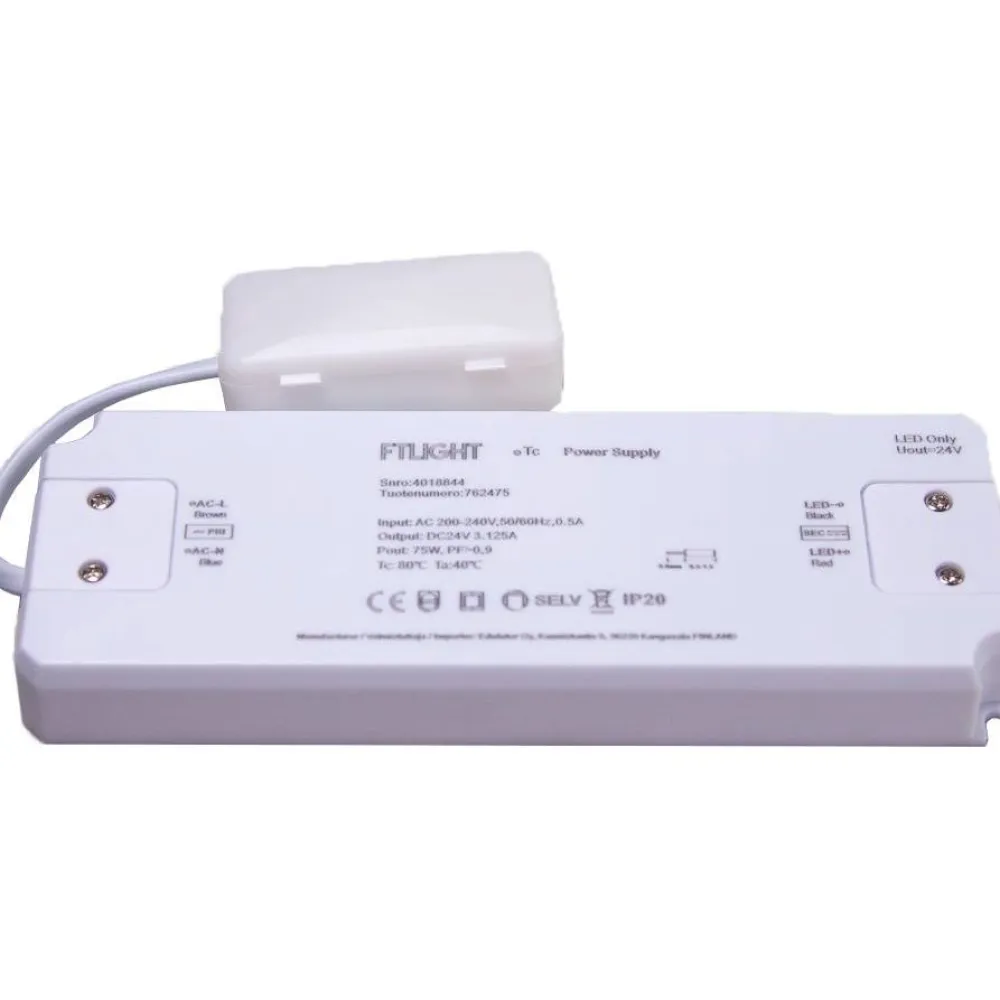 FTLight LED-vakiojännitelähde 75W 24V IP20 Hot