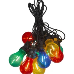LED-valosarja Circus Filament 10-osainen 405cm moniväri - Star Trading Clearance