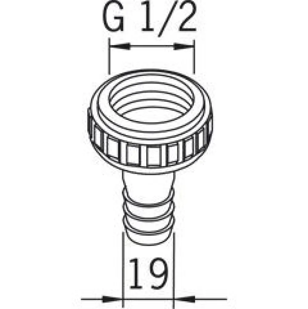 Oras Letkuliitin 223012 G1/2X19 mm kromi Discount