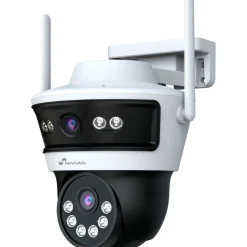 Lisävalvontakamera Nivian PT-Dual-Dome kamerapakettiin, 4MP (2+2) kaksoiskamera, yönäkö - Celotron