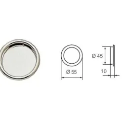 Liukuoven vedin 401 kromattu - Abloy Best