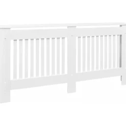 Lämpöpatterin suoja MDF 172 cm valkoinen - FinePRICE Best