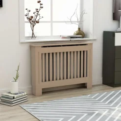 Lämpöpatterin suoja mdf 112x19x81cm - FinePRICE New