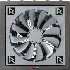 Lämpöpuhallin HC50-3S 44,3 kW musta + levityssäle 360 - Reventon Discount