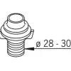 Oras Läpivientikappale 126753-11 Ø 28-30 mm valkoinen Discount