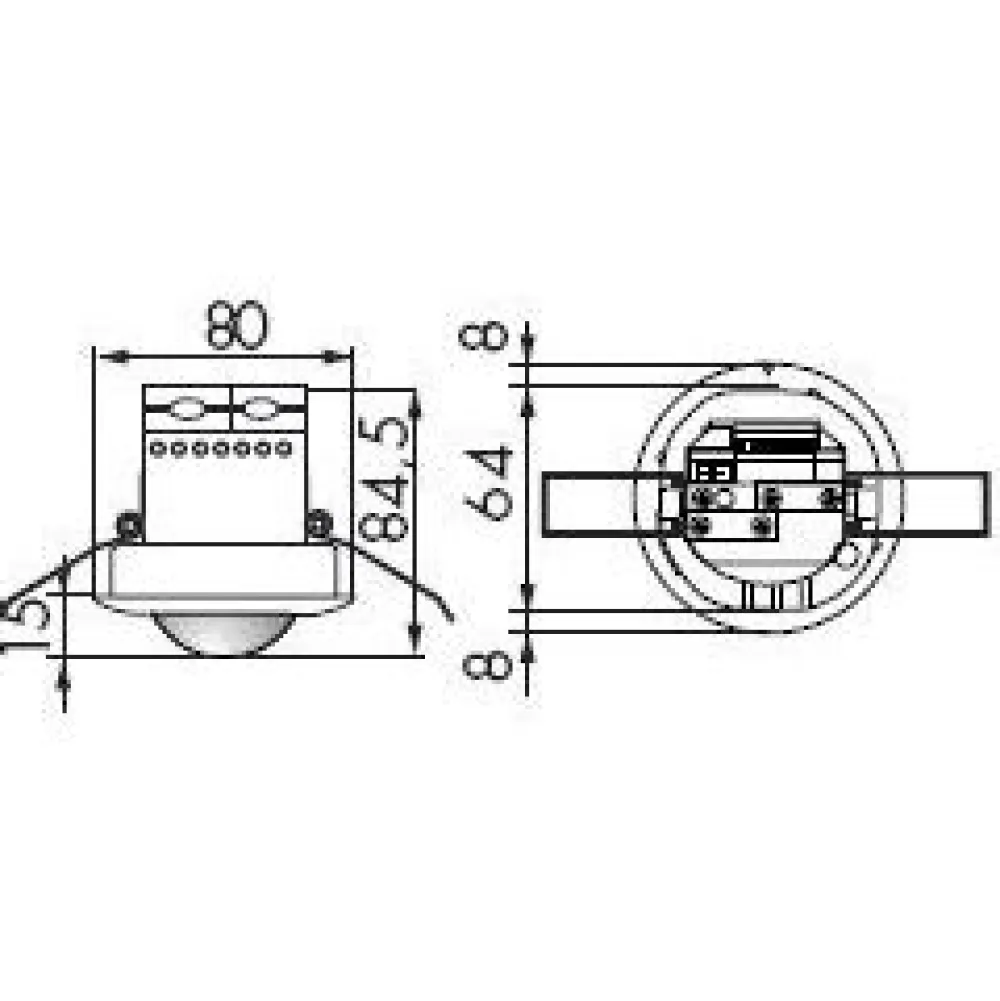 Luxomat Läsnäolotunnistin PD3-1C-FP