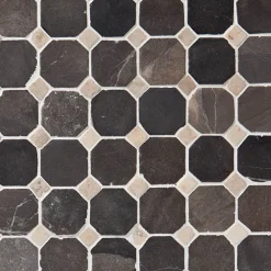 Marmorimosaiikki Classic Gray-White, verkolla, 50x50/10x10 mm - Qualitystone Clearance