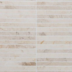 Marmorimosaiikki Crema Light, kiiltävä, verkolla, 305 x 305/15 x 151 mm - Qualitystone Clearance