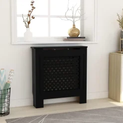 FinePRICE Mdf lämpöpatterin suoja musta 78 cm Sale