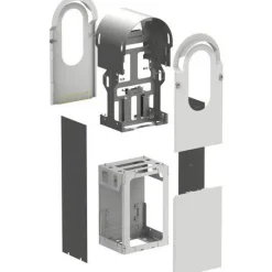 Metallisarja kahden EVlink Pro AC -latausaseman asennukseen - Schneider Electric